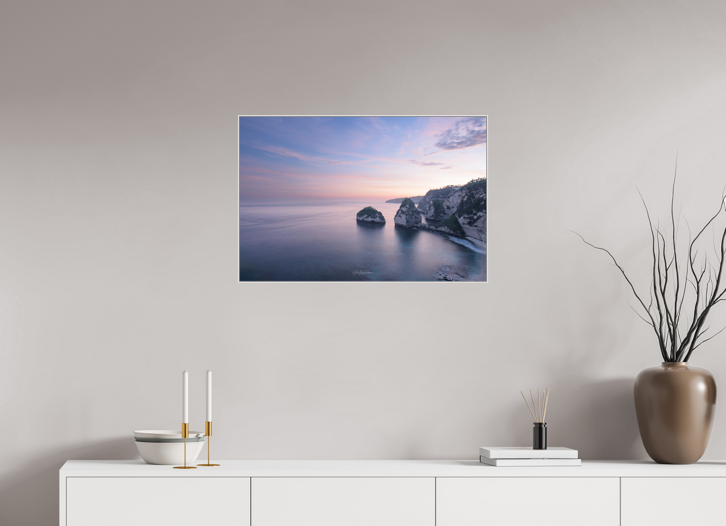 Diamonds Beach Nusa Penida Bali Wall art - Framed photo print in Aluminium ArtBox