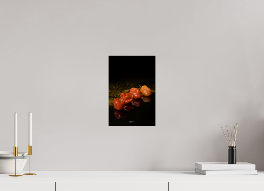 20 x 30 cm, Photo Print Under Acrylic Glass 50 Shades of Chili - Photo Print Dibond backing Acrylic Option
