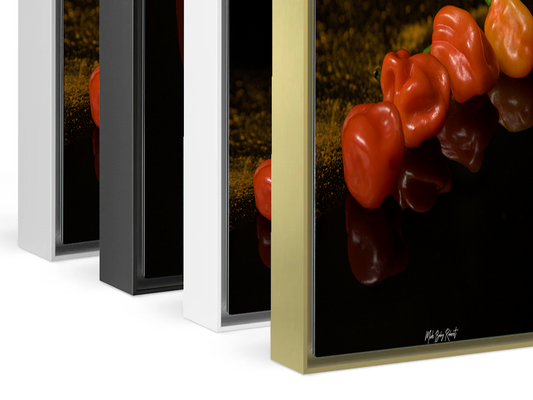 Piment Cabris - Tableau photo avec cadre en Aluminium ArtBox