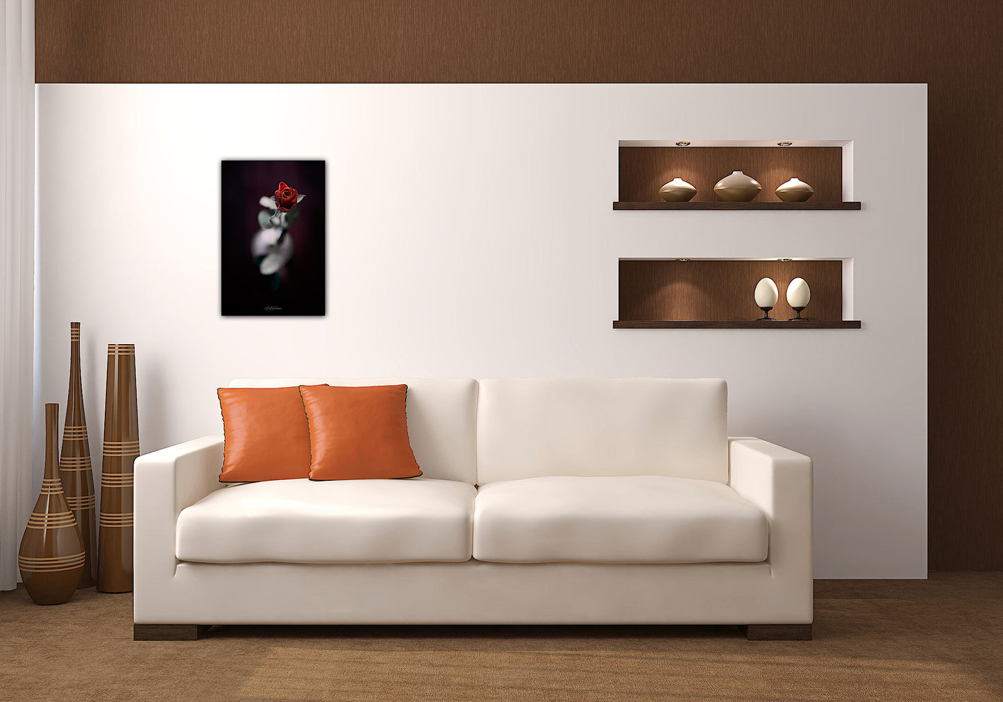 Valentine's Flower - Framed photo print in Aluminium ArtBox