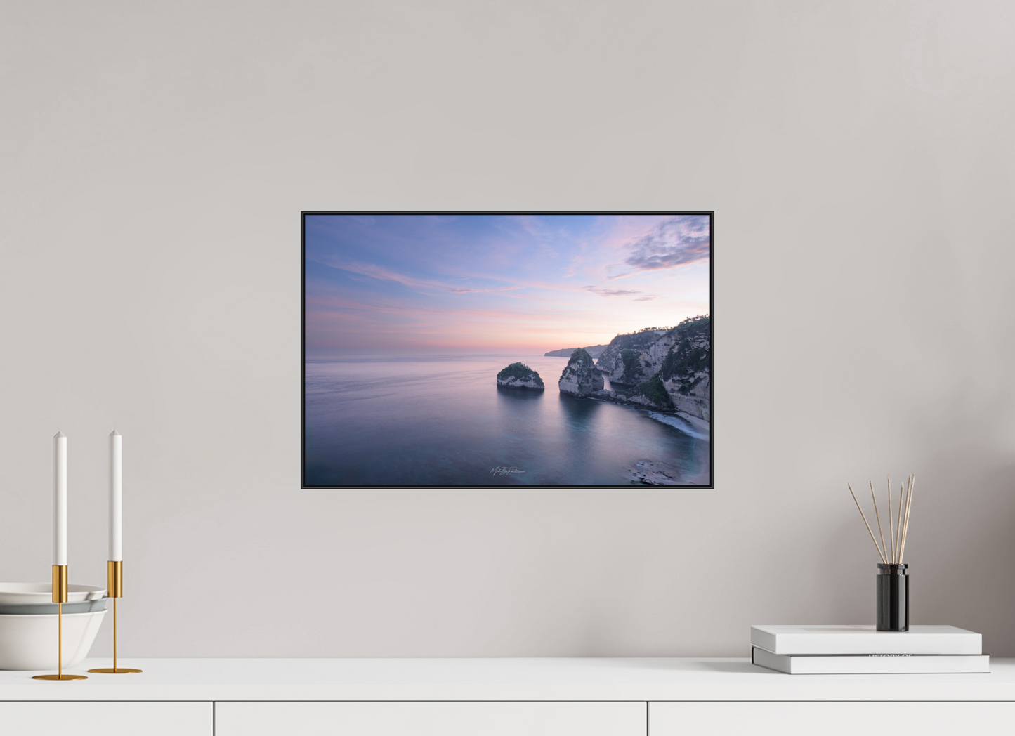 Diamonds Beach Nusa Penida Bali Wall art - Framed photo print in Aluminium ArtBox