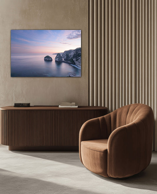 Diamonds Beach Nusa Penida Bali wall art  print dibond backing interior lifestyle living room display