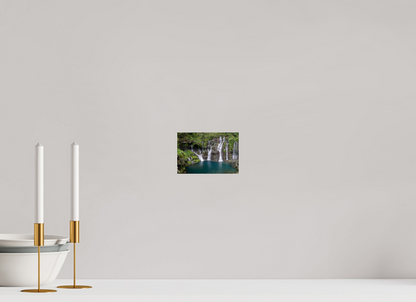 Langevin Falls Reunion Island - Photo Print Dibond backing Acrylic Option. 15 x 10 cm, Photo print under acrylic 2mm dibond backing 3mm 