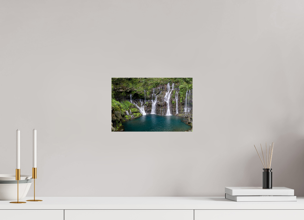Langevin Falls Reunion Island - Photo Print Dibond backing Acrylic Option. 30 x 20 cm, Photo print under acrylic 2mm dibond backing 3mm 