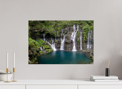  Langevin Falls Reunion Island - Photo Print Dibond backing Acrylic Option. 60 x 40 cm, Photo Print on Dibond Backing 3mm unframed