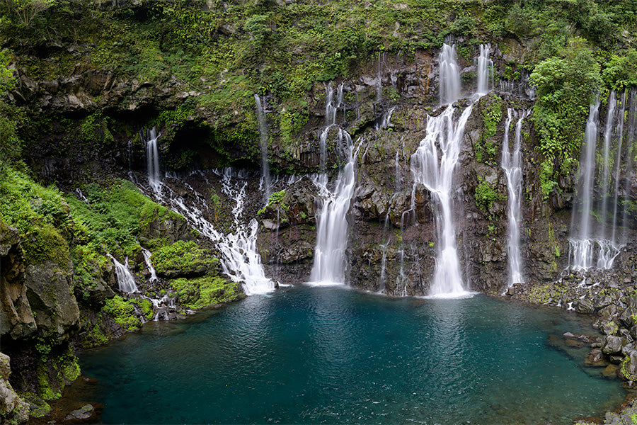 Langevin Falls waterfall Reunion Island photo print 30x45cm Fuji Crystal DP2 glossy paper 250g no margin