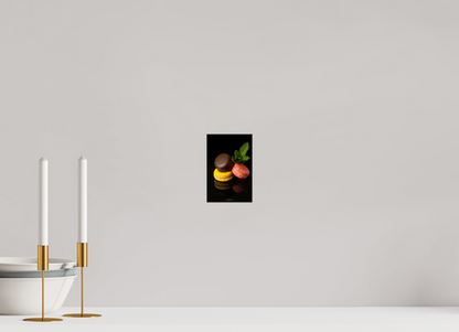 Macarons Gourmet Trio 10 x 15 cm, Photo Print on Dibond Backing 3mm unframed Macarons Gourmet Trio - Photo Print Dibond backing Acrylic Option
