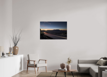 105 x 70 cm, Photo Print on Dibond Backing 3mm unframed Pas des Sables light painting Reunion Island - Photo Print Dibond backing Acrylic Option