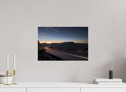 45 x 30 cm, Photo print under acrylic 2mm dibond backing 3mm Pas des Sables light painting Reunion Island - Photo Print Dibond backing Acrylic Option