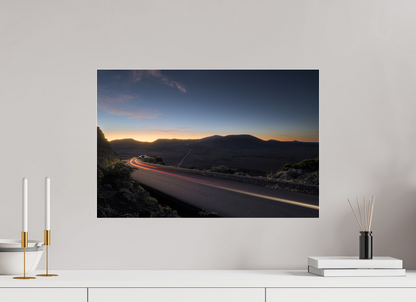 60 x 40 cm, Photo print under acrylic 2mm dibond backing 3mm Pas des Sables light painting Reunion Island - Photo Print Dibond backing Acrylic Option