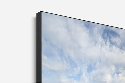 Pas des Sables Reunion Island print detail view black aluminium flush frame corner mounted