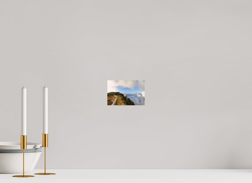Piton Maïdo - Photo Print Dibond backing Acrylic Option. 15 x 10 cm, Photo Print on Dibond Backing 3mm unframed