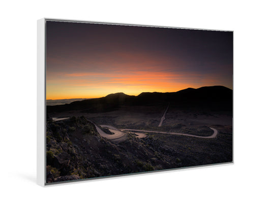 Plaine des Sables sunrise Reunion Island Fine prints in silver aluminium Artbox ready to hang